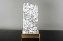 Robert Kuo Low Meru Light by Robert Kuo Crystal and Brass Limited Edition in Stock - 3830046