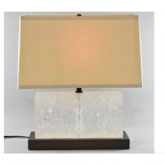 Robert Kuo Modern Robert Kuo for McGuire Carved Ice Table Lamp 1 of 2 - 4390557