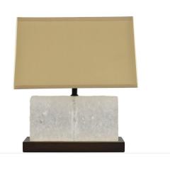 Robert Kuo Modern Robert Kuo for McGuire Carved Ice Table Lamp 1 of 2 - 4390558