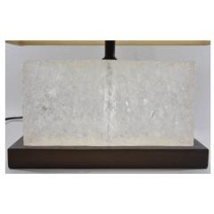 Robert Kuo Modern Robert Kuo for McGuire Carved Ice Table Lamp 1 of 2 - 4390559