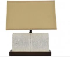 Robert Kuo Modern Robert Kuo for McGuire Carved Ice Table Lamp 1 of 2 - 4471300