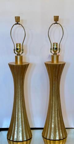 Robert Kuo Modern Robert Kuo for McGuire Gold Plated Lamps a Pair - 2431729