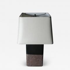 Robert Kuo Pebble Lamp Black Lacquer and Copper by Robert Kuo Limited Edition - 3832689