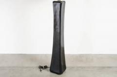 Robert Kuo Pillow Floor Lamp Black Lacquer by Robert Kuo Handmade Limited Edition - 3830254
