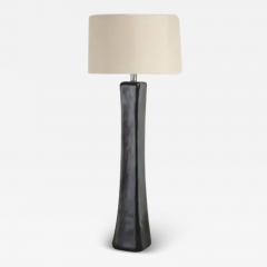 Robert Kuo Pillow Floor Lamp Black Lacquer by Robert Kuo Handmade Limited Edition - 3835962