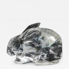 Robert Kuo Rabbit Crystal by Robert Kuo Hand Carved Limited Edition - 3832717