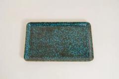 Robert Kuo Rectangular Tray Mediterranean Design by Robert Kuo Handmade Cloisonne - 3831563