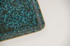 Robert Kuo Rectangular Tray Mediterranean Design by Robert Kuo Handmade Cloisonne - 3831569