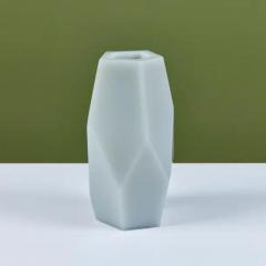 Robert Kuo Robert Kuo Gray Facet Vase - 4101149