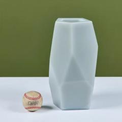 Robert Kuo Robert Kuo Gray Facet Vase - 4101176