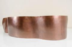 Robert Kuo Root Shape Oblong Low Cachepot Antique Copper by Robert Kuo Limited Edition - 3830087