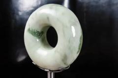 Robert Kuo Rounded Zong Sculpture Nephrite Jade by Robert Kuo Hand Carved Limited - 3830232