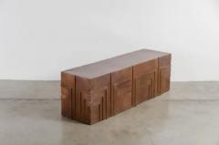 Robert Kuo Tessa Bench Antique Copper by Robert Kuo Limited Edition Hand Repousse - 3831555