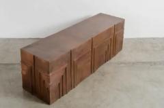 Robert Kuo Tessa Bench Antique Copper by Robert Kuo Limited Edition Hand Repousse - 3831567