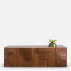 Robert Kuo Tessa Bench Antique Copper by Robert Kuo Limited Edition Hand Repousse - 3836212