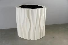 Robert Kuo The Tree Trunk Pot Large Cream Lacquer by Robert Kuo Limited Edition - 3830026