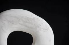 Robert Kuo Zong Bi Sculpture in Han Bai Yu Stone on Steel Stand by Robert Kuo Limited Ed - 3830393