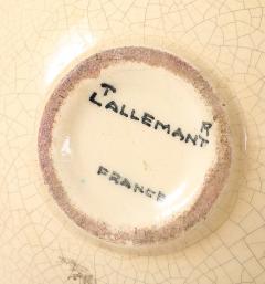 Robert Lallemant Robert Lallemant Ivory Crackle Ceramic Sphere Lamp France 1925 signed - 4620736