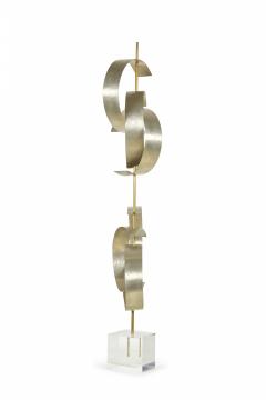 Robert Lee Morris Robert Lee Morris Lazy Day Brass Nickel And Lucite Sculpture - 3208857