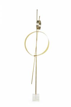 Robert Lee Morris Robert Lee Morris Tick Tock Nickel And Brass Sculpture - 3209097