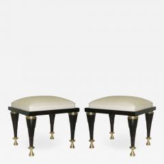 Robert Lemariey Rare Pair of Stools by Robert Lemariey - 1879914