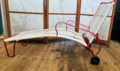 Robert Lewis Rare Robert Lewis Adjustable Chaise Studio Crafted Santa Barbara CA 1940s - 2335087