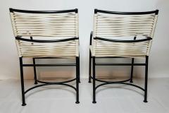 Robert Lewis Robert Lewis Pair Steel Pipe Armchairs Hand Built Santa Barbara CA 1930s 40s - 2335157