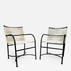 Robert Lewis Robert Lewis Pair Steel Pipe Armchairs Hand Built Santa Barbara CA 1930s 40s - 2335699