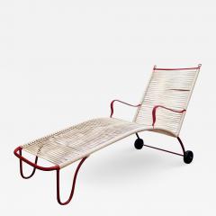 Robert Lewis Robert Lewis Rolling Chaise Lounge Studio Crafted Santa Barbara CA 1930s - 2339167