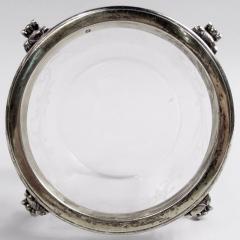 Robert Linzeler Rare French Belle Epoque Classical Silver Gilt Glass Caviar Bowl - 4071431