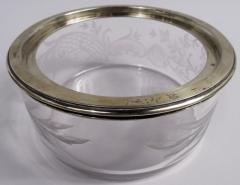 Robert Linzeler Rare French Belle Epoque Classical Silver Gilt Glass Caviar Bowl - 4071433