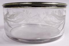Robert Linzeler Rare French Belle Epoque Classical Silver Gilt Glass Caviar Bowl - 4071434