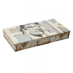 Robert Loughlin Robert Loughlin F Acrylic Painting on Metal Box Signed - 2842278