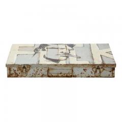 Robert Loughlin Robert Loughlin F Acrylic Painting on Metal Box Signed - 2842279
