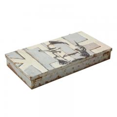Robert Loughlin Robert Loughlin F Acrylic Painting on Metal Box Signed - 2842281