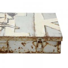 Robert Loughlin Robert Loughlin F Acrylic Painting on Metal Box Signed - 2842283
