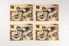 Robert Loughlin Set of 4 Robert Loughlin Art Exhibition Invitation Postcards - 2743301
