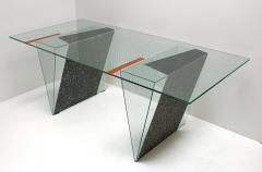 Robert Mangurian Memphis Glass Desk Custom Made by Architect Robert Mangurian for Grace Designs - 2142904