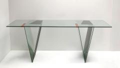 Robert Mangurian Memphis Glass Desk Custom Made by Architect Robert Mangurian for Grace Designs - 2142905