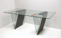 Robert Mangurian Memphis Glass Desk Custom Made by Architect Robert Mangurian for Grace Designs - 2142907
