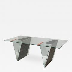 Robert Mangurian Memphis Glass Desk Custom Made by Architect Robert Mangurian for Grace Designs - 2144542