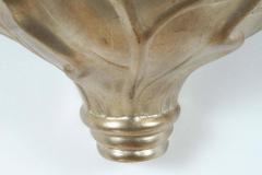 Robert Marcius 1980s Pair of Large Glazed Silver Leaf Sconces by Robert Marcius - 3756840