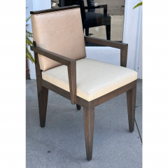 Robert Marinelli Art Deco Style Robert Marinelli Leather Arm Chair - 3616532
