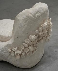 Robert Marinelli Limited Edition Mictlan Lounge Chair with Mesoamerican Inspired clay figurines - 4405775