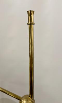 Robert Mathieu Polished brass floor lamp in the style of Robert Mathieu France circa 1950 - 4512600