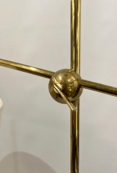 Robert Mathieu Polished brass floor lamp in the style of Robert Mathieu France circa 1950 - 4512602