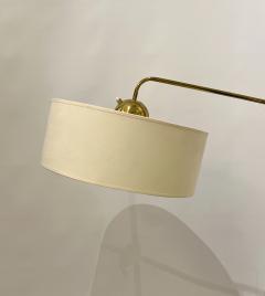 Robert Mathieu Polished brass floor lamp in the style of Robert Mathieu France circa 1950 - 4512603