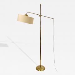Robert Mathieu Polished brass floor lamp in the style of Robert Mathieu France circa 1950 - 4512669