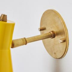 Robert Mathieu Rare 1950s Robert Mathieu Perforated Yellow Metal and Brass Wall Sconce - 3668692