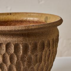 Robert Maxwell 1960s Robert Maxwell Hand Thrown Thumbprint Stoneware Pot - 4217659